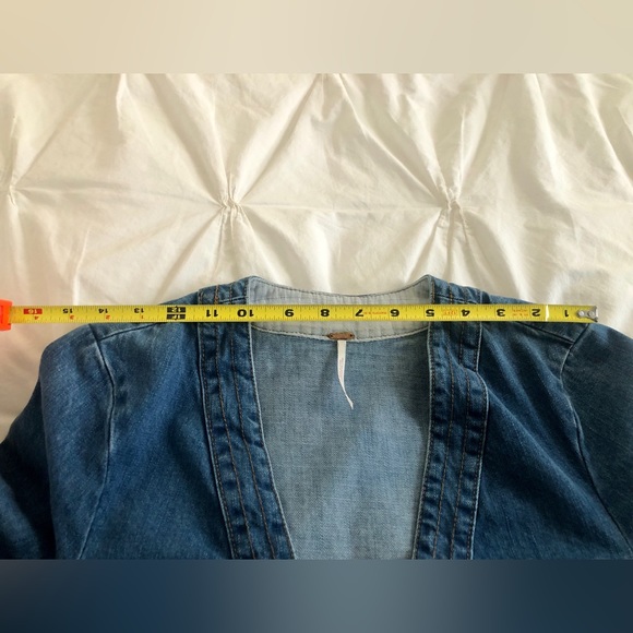 Women's Free People Dreaming of Denim Hendrix Blue XS Long Sleeve Tunic EUC - Picture 8 of 10